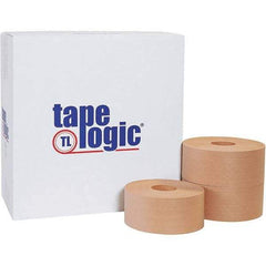 Tape Logic - 70mm x 375' Kraft Water Activated Adhesive Packaging Tape - Paper Backing, 5 mil Thick - Americas Industrial Supply