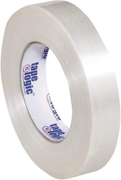 Tape Logic - 1" x 60 Yd Clear Hot Melt Adhesive Strapping Tape - Polypropylene Film Backing, 5.9 mil Thick, 320 Lb Tensile Strength - Americas Industrial Supply