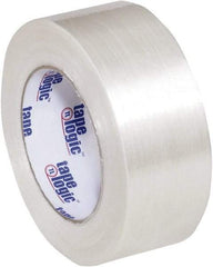 Tape Logic - 2" x 60 Yd Clear Hot Melt Adhesive Strapping Tape - Polypropylene Film Backing, 5.1 mil Thick, 275 Lb Tensile Strength - Americas Industrial Supply