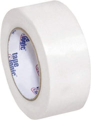 Tape Logic - 2" x 60 Yd Clear Hot Melt Adhesive Strapping Tape - Polypropylene Film Backing, 4.3 mil Thick, 156 Lb Tensile Strength - Americas Industrial Supply