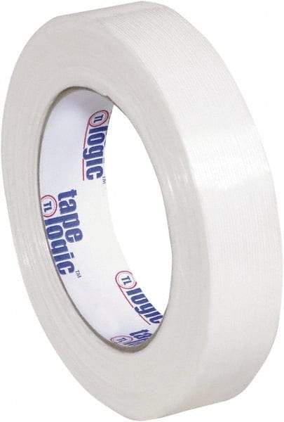 Tape Logic - 1" x 60 Yd Clear Hot Melt Adhesive Strapping Tape - Polypropylene Film Backing, 4.3 mil Thick, 156 Lb Tensile Strength - Americas Industrial Supply