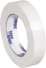 Tape Logic - 1" x 60 Yd Clear Hot Melt Adhesive Strapping Tape - Polypropylene Film Backing, 4.3 mil Thick, 156 Lb Tensile Strength - Americas Industrial Supply