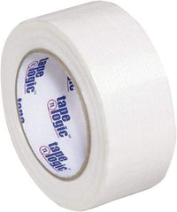 Tape Logic - 2" x 60 Yd Clear Hot Melt Adhesive Strapping Tape - Polypropylene Film Backing, 3.9 mil Thick, 100 Lb Tensile Strength - Americas Industrial Supply