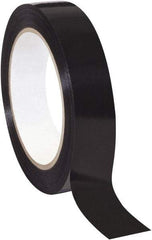 Tape Logic - 1" x 60 Yd Black Rubber Adhesive Strapping Tape - Polypropylene Film Backing, 2.7 mil Thick, 90 Lb Tensile Strength - Americas Industrial Supply