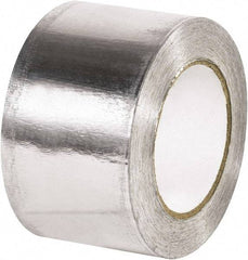 Made in USA - 3" x 60 Yds Silver Foil Tape - 5 mil, Acrylic Adhesive, Aluminum Foil Backing - Americas Industrial Supply