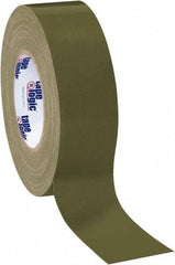 Tape Logic - 2" x 60 Yds Olive Green Duct Tape - 10 mil, Rubber Adhesive - Americas Industrial Supply