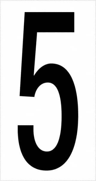 Tape Logic - 3-1/2" Long, Black/White Vinyl Numbers - For Multi-Use - Americas Industrial Supply