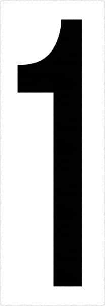 Tape Logic - 3-1/2" Long, Black/White Vinyl Numbers - For Multi-Use - Americas Industrial Supply