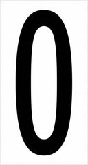 Tape Logic - 3-1/2" Long, Black/White Vinyl Numbers - For Multi-Use - Americas Industrial Supply