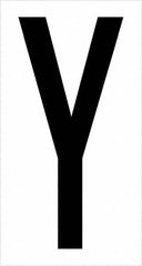 Tape Logic - 3-1/2" Long, Black/White Vinyl Letters - For Multi-Use - Americas Industrial Supply