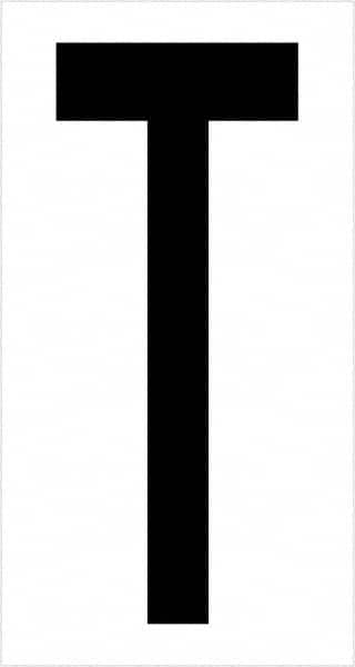 Tape Logic - 3-1/2" Long, Black/White Vinyl Letters - For Multi-Use - Americas Industrial Supply