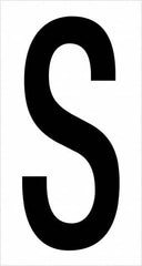 Tape Logic - 3-1/2" Long, Black/White Vinyl Letters - For Multi-Use - Americas Industrial Supply