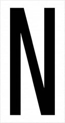 Tape Logic - 3-1/2" Long, Black/White Vinyl Letters - For Multi-Use - Americas Industrial Supply