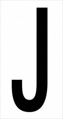 Tape Logic - 3-1/2" Long, Black/White Vinyl Letters - For Multi-Use - Americas Industrial Supply