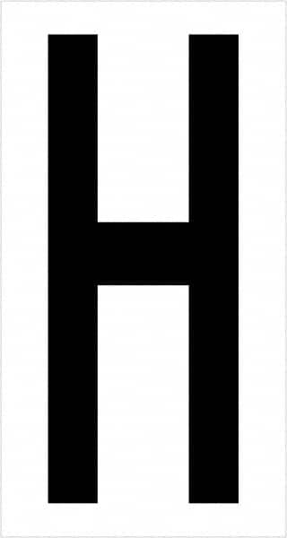 Tape Logic - 3-1/2" Long, Black/White Vinyl Letters - For Multi-Use - Americas Industrial Supply