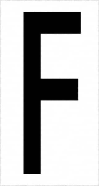 Tape Logic - 3-1/2" Long, Black/White Vinyl Letters - For Multi-Use - Americas Industrial Supply