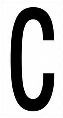 Tape Logic - 3-1/2" Long, Black/White Vinyl Letters - For Multi-Use - Americas Industrial Supply