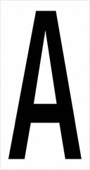 Tape Logic - 3-1/2" Long, Black/White Vinyl Letters - For Multi-Use - Americas Industrial Supply