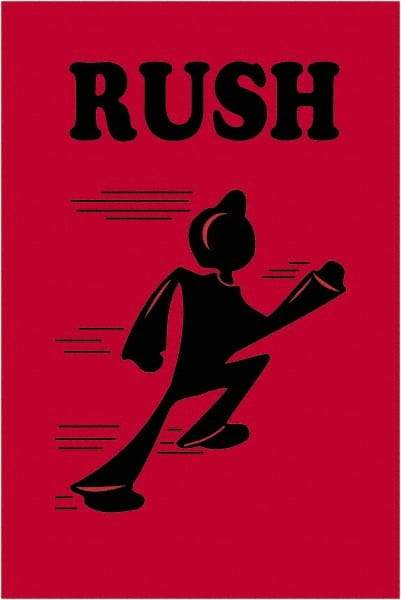 Tape Logic - 3" Long, Fluorescent Red Paper Shipping Label - For Multi-Use - Americas Industrial Supply