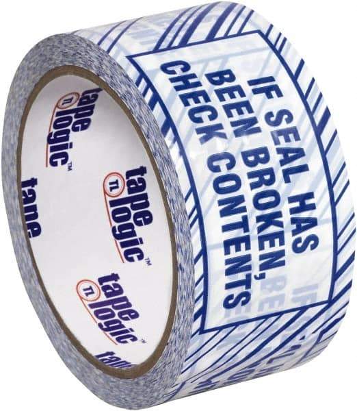 Tape Logic - 3,960" Long, Blue/White Security Tape - For Multi-Use - Americas Industrial Supply