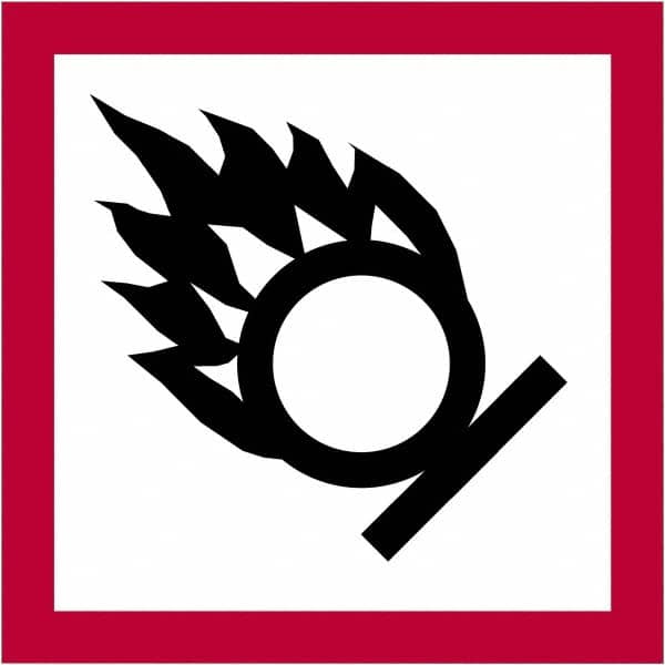 Tape Logic - 1" Long, Red, Black on White Paper D.O.T. Labels - For Multi-Use - Americas Industrial Supply