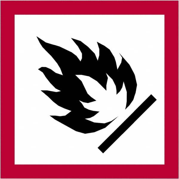 Tape Logic - 1" Long, Red, Black on White Paper D.O.T. Labels - For Multi-Use - Americas Industrial Supply