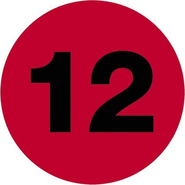 Tape Logic - 1" Long, Fluorescent Red Paper Inventory Labels - For Multi-Use - Americas Industrial Supply