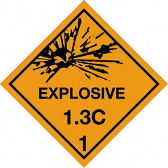Tape Logic - 4" Long, Orange/Black Paper D.O.T. Labels - For Multi-Use - Americas Industrial Supply