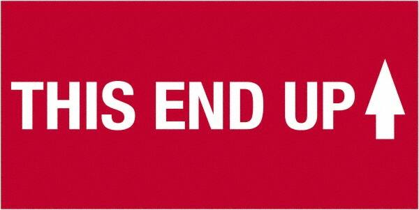 Tape Logic - 4" Long, Red/White Paper Shipping Label - For Multi-Use - Americas Industrial Supply