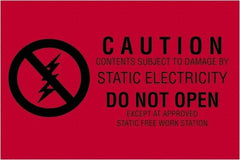 Tape Logic - 3" Long, Red/Black Paper Shipping Label - For Multi-Use - Americas Industrial Supply