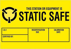 Tape Logic - 3" Long, Black & Yellow Paper Shipping Label - For Multi-Use - Americas Industrial Supply
