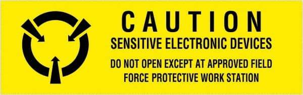 Tape Logic - 2" Long, Black & Yellow Paper Shipping Label - For Multi-Use - Americas Industrial Supply