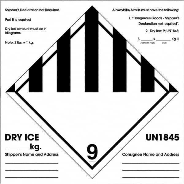 Tape Logic - 6" Long, Black/White Paper D.O.T. Labels - For Multi-Use - Americas Industrial Supply