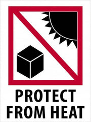 Tape Logic - 4" Long, Red, Black on White Paper Shipping Label - For Multi-Use - Americas Industrial Supply