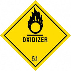Tape Logic - 4" Long, Black & Yellow Paper D.O.T. Labels - For Multi-Use - Americas Industrial Supply