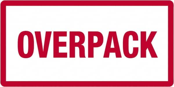 Tape Logic - 6" Long, Red/White Paper D.O.T. Labels - For Multi-Use - Americas Industrial Supply