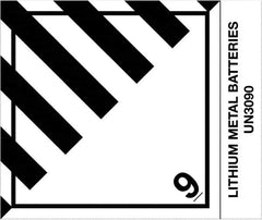Tape Logic - 4-3/4" Long, Black/White Paper D.O.T. Labels - For Multi-Use - Americas Industrial Supply
