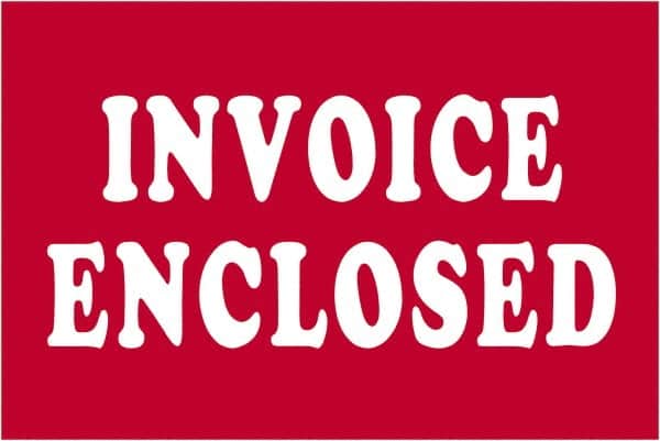 Tape Logic - 3" Long, Red/White Paper Shipping Label - For Multi-Use - Americas Industrial Supply