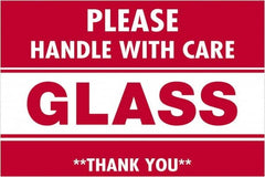 Tape Logic - 3" Long, Red/White Paper Shipping Label - For Multi-Use - Americas Industrial Supply