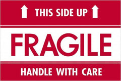 Tape Logic - 3" Long, Red/White Paper Shipping Label - For Multi-Use - Americas Industrial Supply