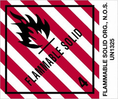 Tape Logic - 4-3/4" Long, Red, Black on White Paper D.O.T. Labels - For Multi-Use - Americas Industrial Supply