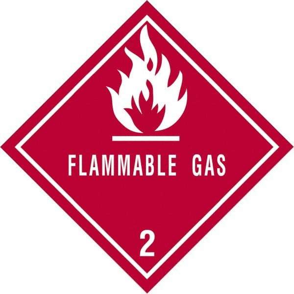 Tape Logic - 4" Long, Red/White Paper D.O.T. Labels - For Multi-Use - Americas Industrial Supply