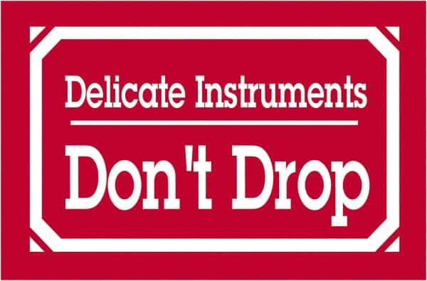 Tape Logic - 5" Long, Red/White Paper Shipping Label - For Multi-Use - Americas Industrial Supply