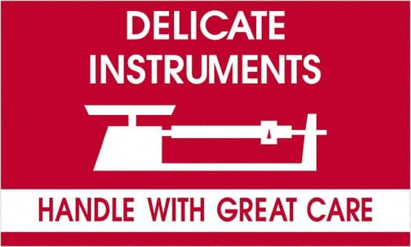 Tape Logic - 5" Long, Red/White Paper Shipping Label - For Multi-Use - Americas Industrial Supply