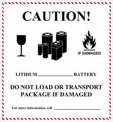 Tape Logic - 4-5/8" Long, Red, Black on White Paper D.O.T. Labels - For Multi-Use - Americas Industrial Supply