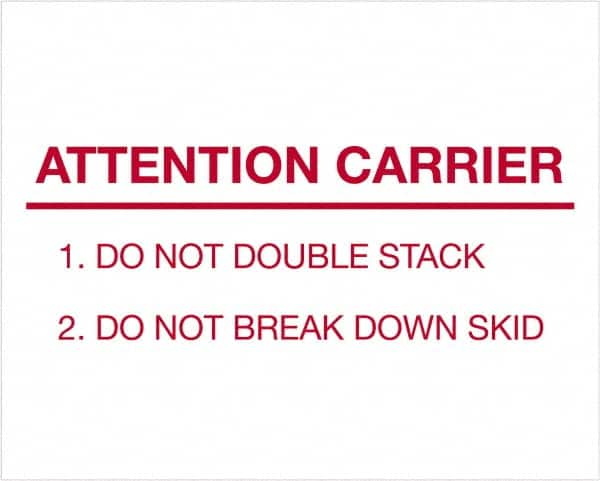 Tape Logic - 10" Long, Red/White Paper Shipping Label - For Multi-Use - Americas Industrial Supply