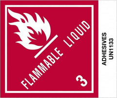 Tape Logic - 4-3/4" Long, Red, Black on White Paper D.O.T. Labels - For Multi-Use - Americas Industrial Supply