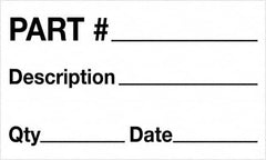 Tape Logic - 5" Long, Black/White Paper Shipping Label - For Multi-Use - Americas Industrial Supply