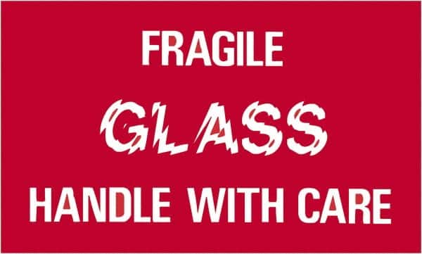 Tape Logic - 5" Long, Red/White Paper Shipping Label - For Multi-Use - Americas Industrial Supply