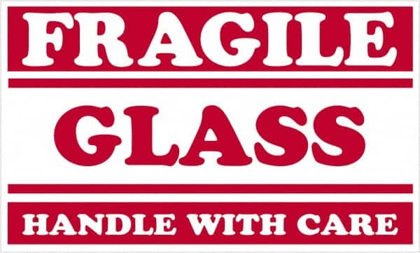 Tape Logic - 5" Long, Red/White Paper Shipping Label - For Multi-Use - Americas Industrial Supply